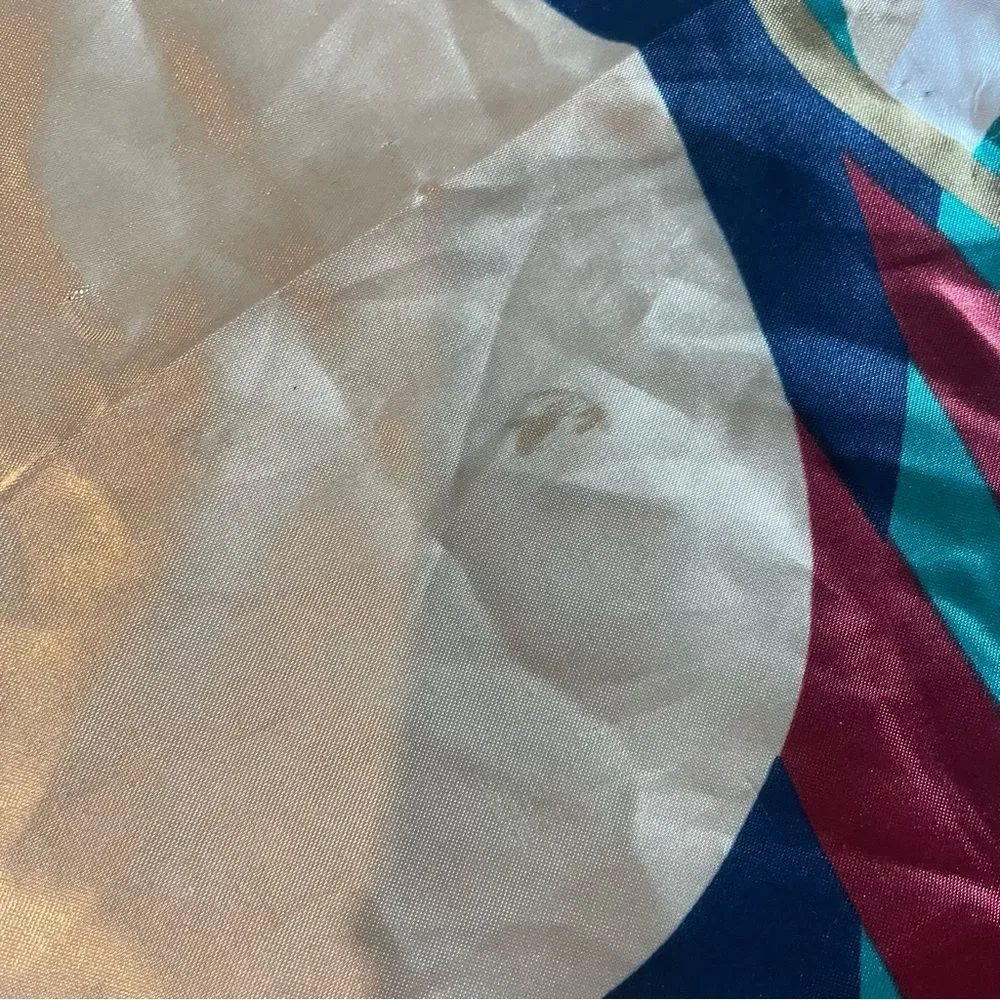 Floral Print Multi Color Satin Silky Square Scarf